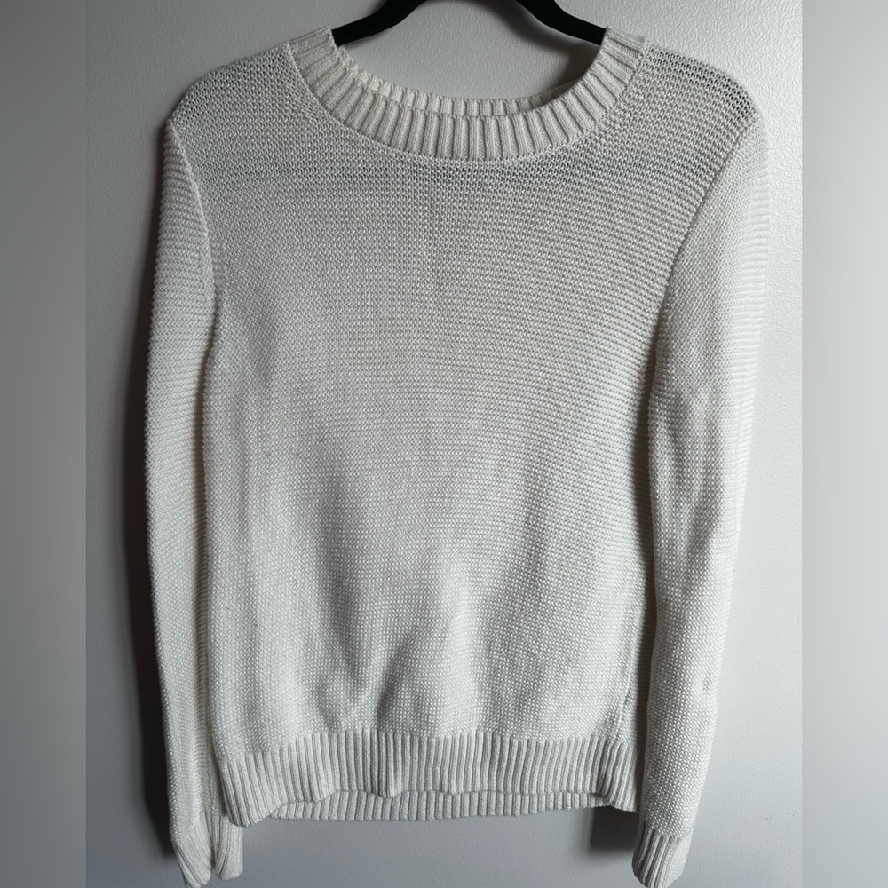 J Crew New White Sweater